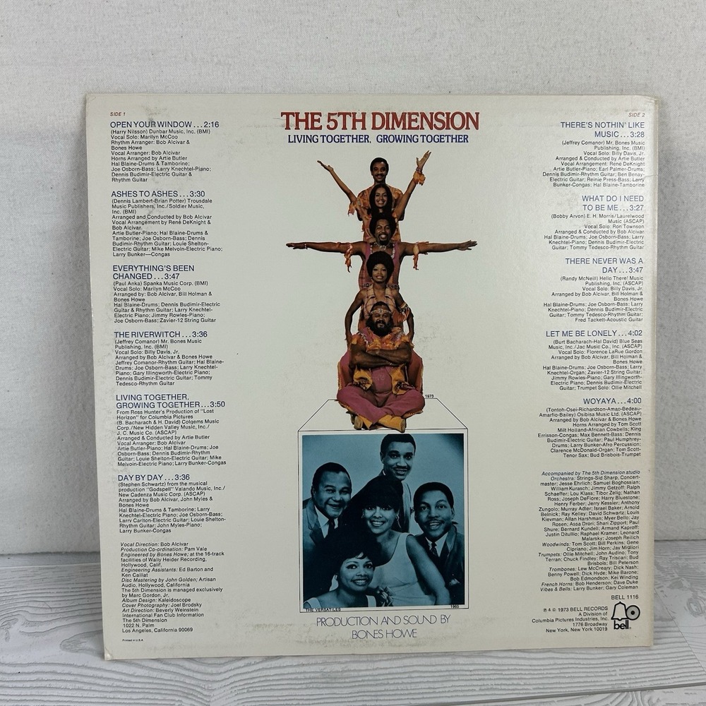 The 5th Dimension Portrait and Living Together Growing Together  and Vinyl 2 LPs - Picture 3 of 12